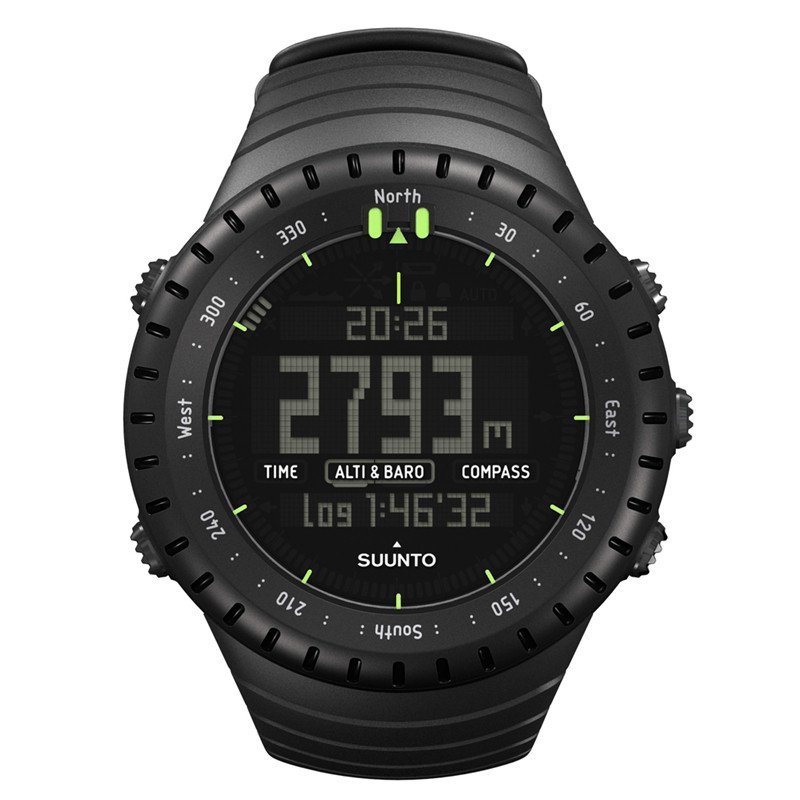颂拓（SUUNTO）手表 户外运动核心全黑男表SS014279010