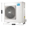 美的(Midea) 中央空调 MDVH-V100W/N1-521TR(E1)一拖三多联机
