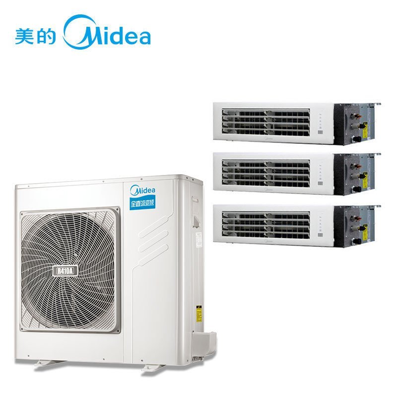美的(Midea) 中央空调 MDVH-V120W/N1-615TR(E1)一拖三多联机