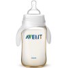 飞利浦 AVENT 新安怡宽口径经典PES奶瓶11oz/330毫升单个装带把手 SCF666/19 英国原装进口