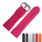 傲途环保硅胶橡胶表带 适用星期五 28mm 柔软防水 运动表带 男 28mm 玫红色