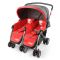 宝宝好703B双胞胎婴儿推车双向推行 可平躺折叠宝宝手推车双人推车 红色