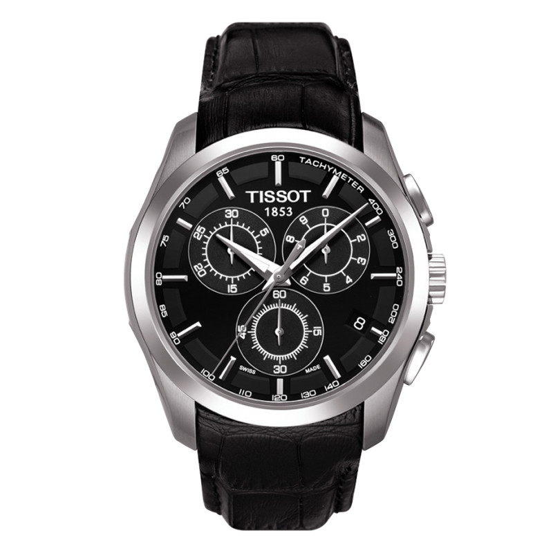 天梭TISSOT 库图系列 石英男表 T035.617.16.051.00 原装正品 黑色