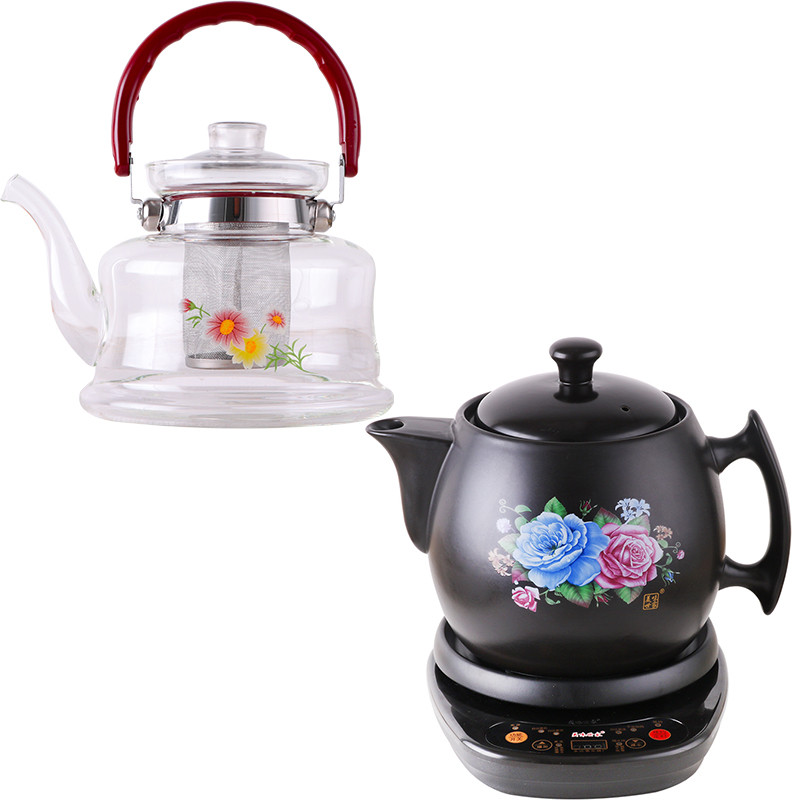 水分离花草茶具煮水壶烧开水耐热透明玻璃茶具过滤茶热水壶煲开水壶功夫茶具飘逸杯电泡茶壶子泡茶杯