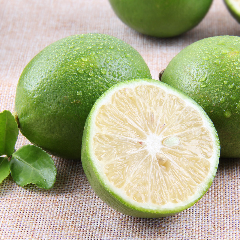 百宝源海南青柠檬2斤装10-12个新鲜水果图片,高清实拍图—苏宁易购