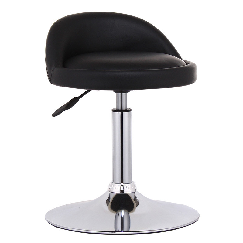 迈亚家具 时尚吧台椅酒吧椅吧椅 高脚升降凳子 欧式吧台凳 现代简约吧凳前台椅子 矮款-黑色.