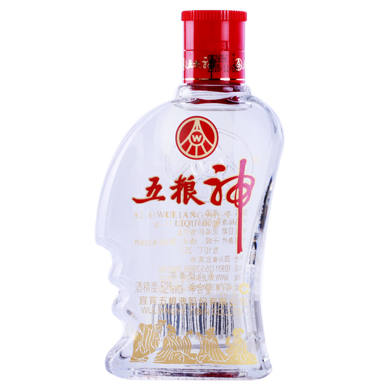 五粮液出品 五粮神 佳酿小五哥 52度 浓香型白酒 100ml*24 整箱装
