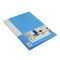 Deli/得力 5302商务文件夹A4 双夹 双强力 资料夹 整理夹 颜色随机 蓝色