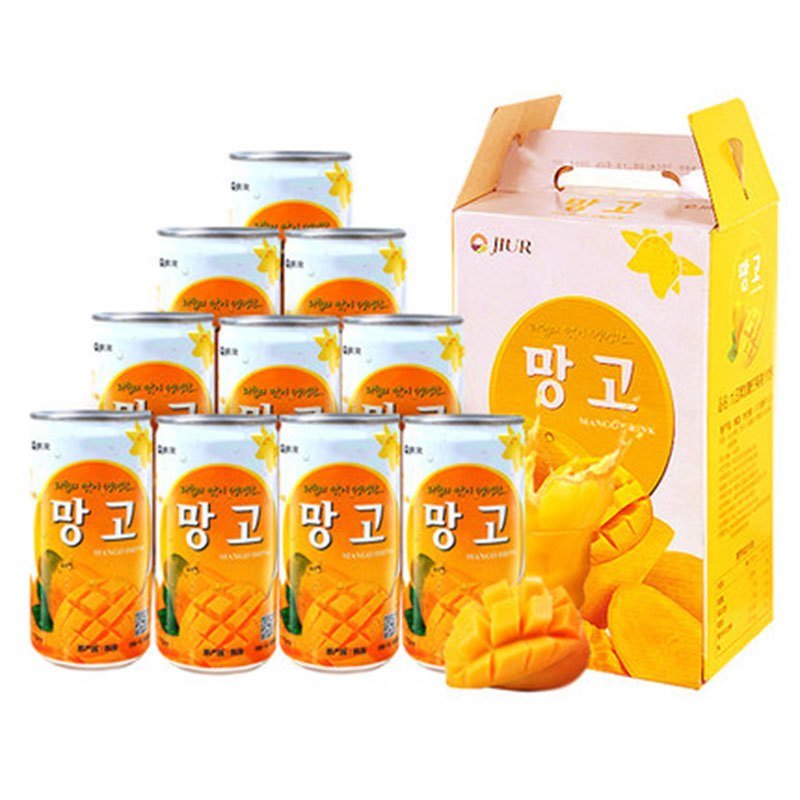 九日牌加糖芒果果汁饮料175ml*15瓶 韩国进口芒果汁饮料