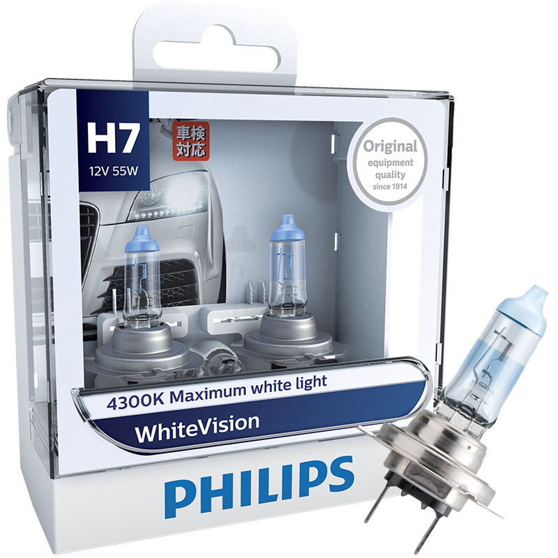 飞利浦(Philips) 璀璨之光系列H7 汽车灯泡 12V 55W 4300K