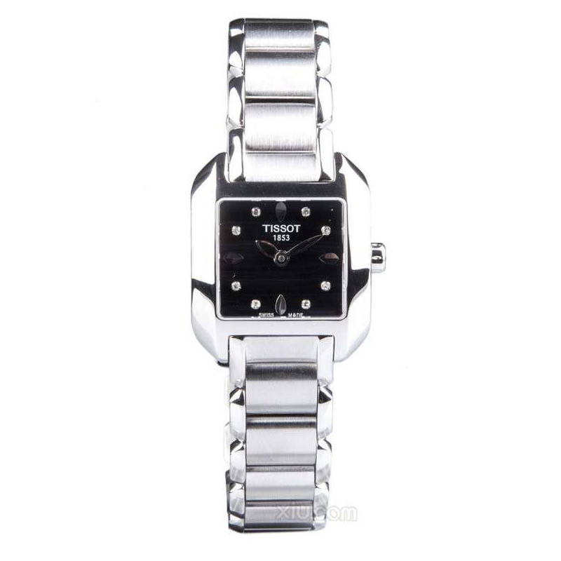 全球联保天梭Tissot-时尚系列海浪T02.1.255.71 女士石英表 白色皮带