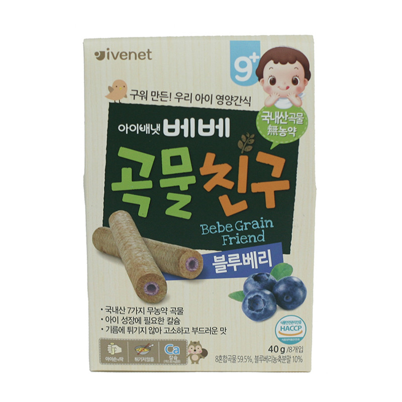 艾唯倪(ivenet)贝贝谷物棒（蓝莓味）40g