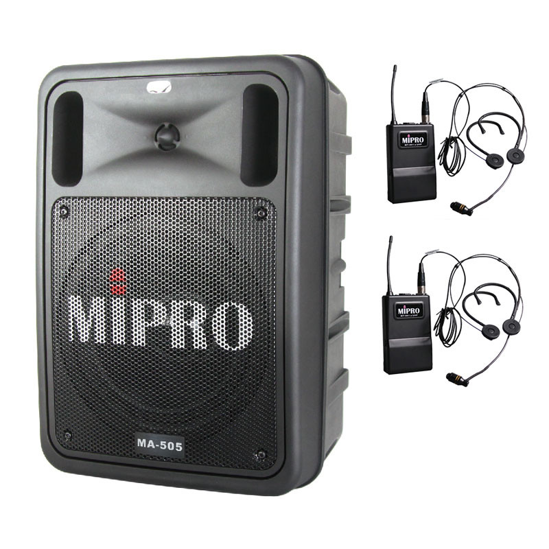 台湾咪宝 Mipro 系列 台湾咪宝mipro Ma 505无线扩音机器便捷式广场舞音响蓝牙音箱双头戴套装图片 高清实拍图 苏宁易购