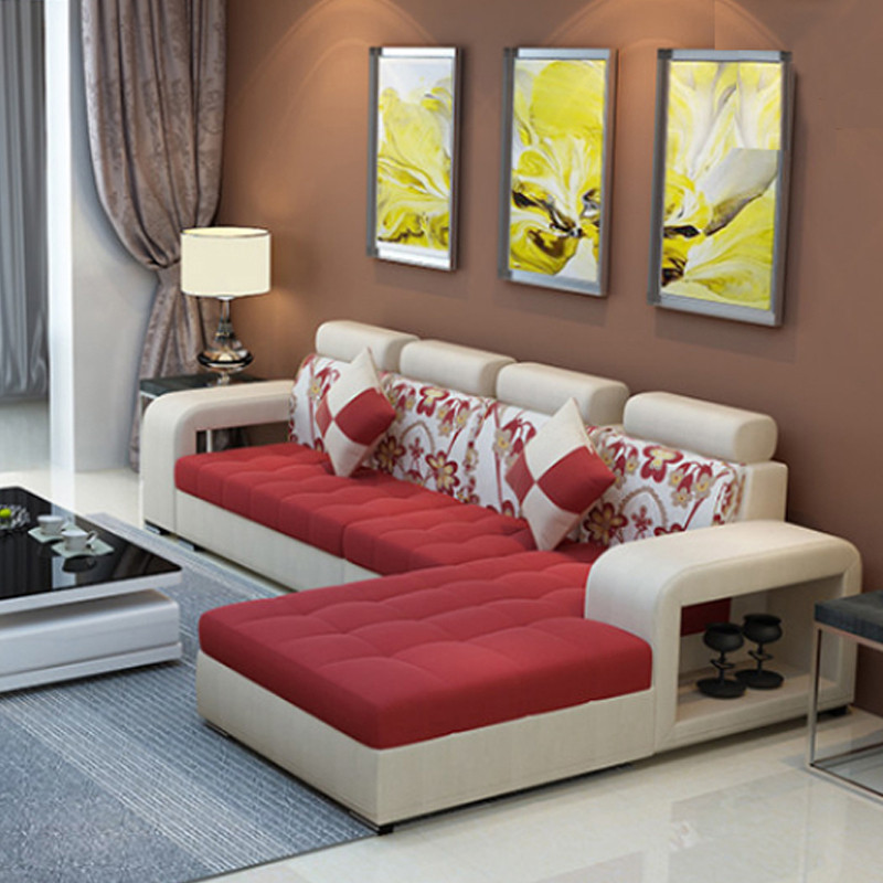 伊莱菲尔 沙发简约现代布艺沙发贵妃转角组合 大小户型客厅可拆洗布艺