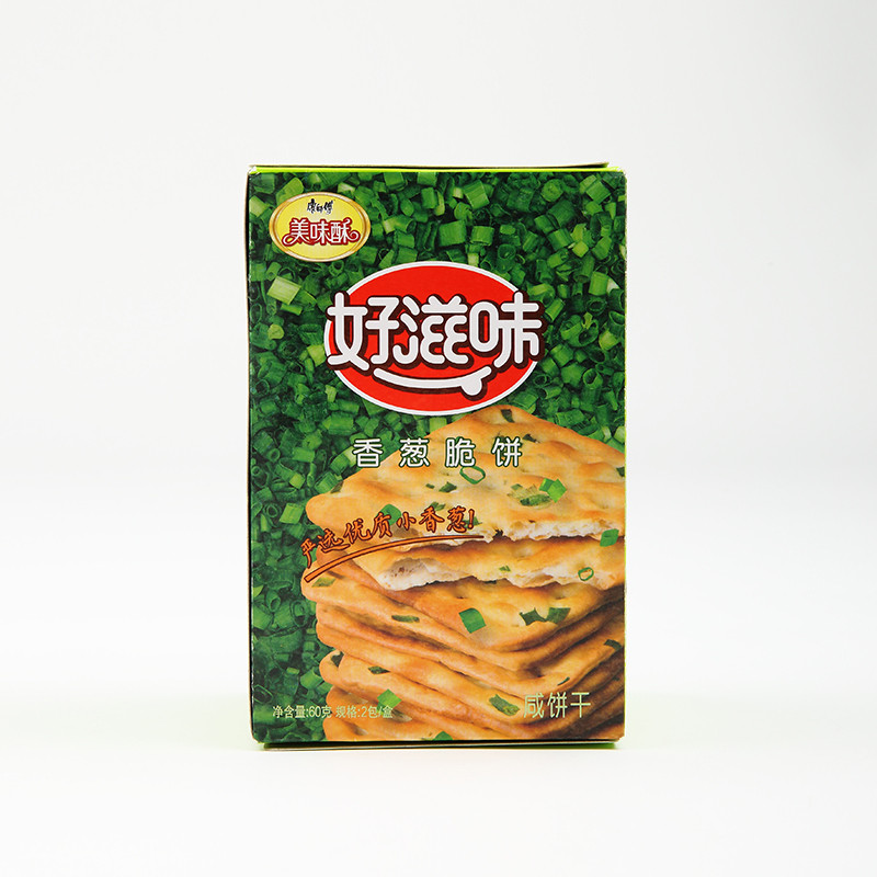 美味酥好滋味香葱脆饼60g盒装