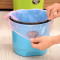 宜莱芙 5.5L 圆形塑料垃圾桶脚踏式大号带盖家用厨房客厅卫生间翻盖垃圾篓办公室纸篓 脚踏式 单包装 塑料 粉色