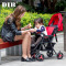 DIB婴幼儿伞车手推车可拆卸夏季轻便折叠宝宝车两用避震儿童伞车BB车可坐可躺小孩推车可转向 天空蓝