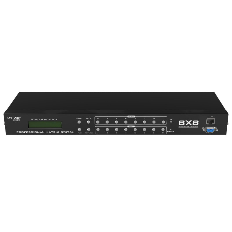 迈拓维矩 MT-HD8*8 HDMI矩阵切换器 8进8出 3D视频会议主机服务器
