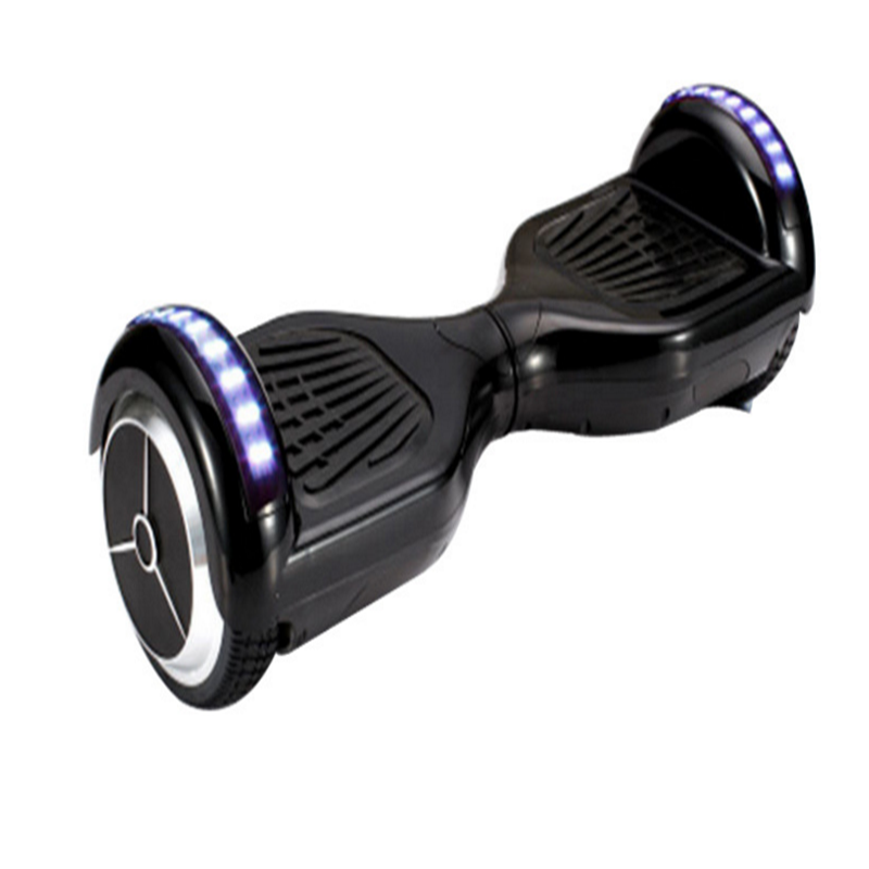 6.5英寸电动扭扭车智能平衡车双轮两轮代步蓝牙音乐遥控成人儿童通用 黑色/带蓝牙音乐+跑马灯