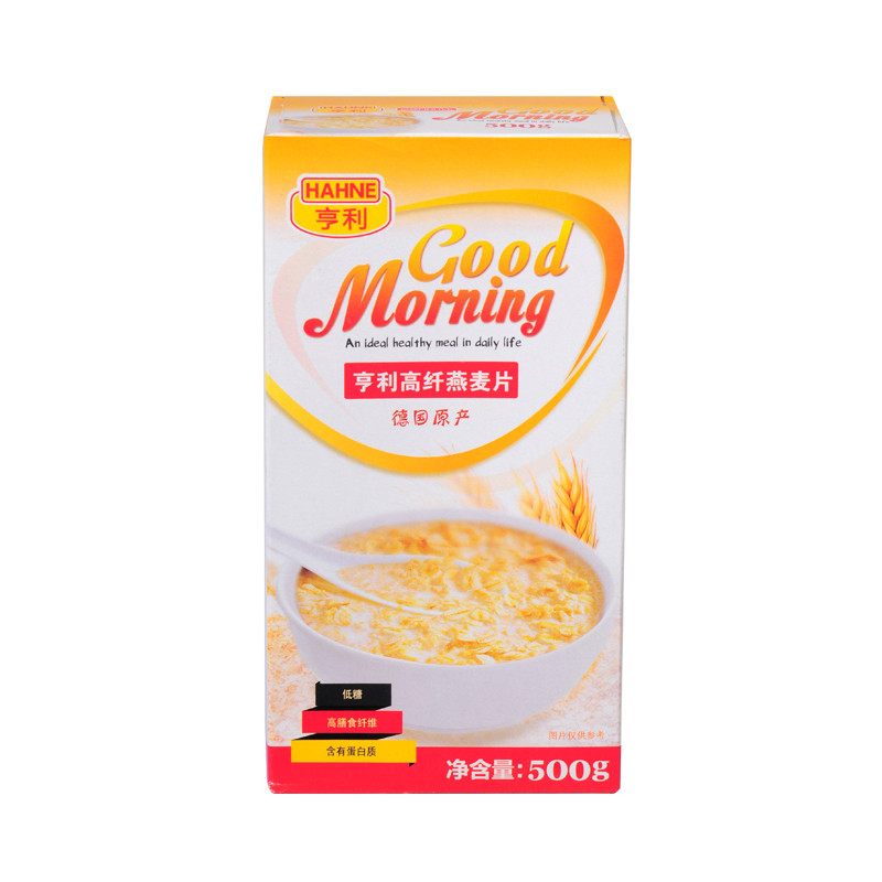 汉尼膳食纤维燕麦片（即食谷物）500g