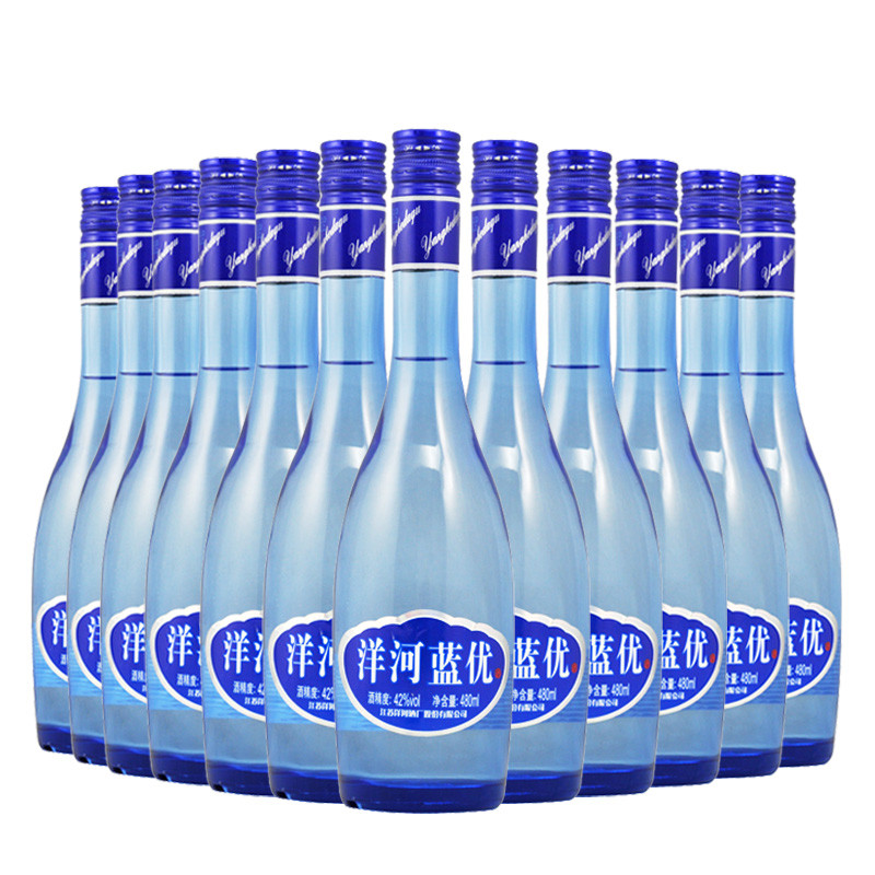 洋河蓝优42度480ml *12瓶 整箱装