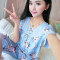 RM07彩色爱心 XL（115斤-130斤） YDM-RM04蓝色大花