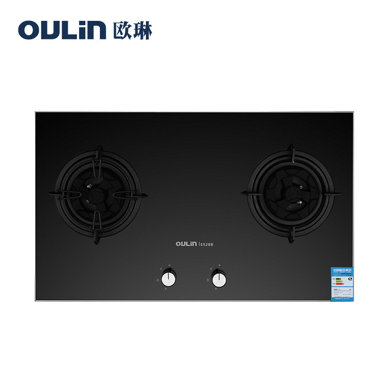 Oulin/欧琳灶具E528B钢化玻璃面板燃气灶4.2KW猛火【天然气】
