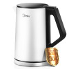 美的（Midea）电水壶 HJ1508a 1.5L双层防烫烧水壶食品级不锈钢 一体无缝内胆电热水壶