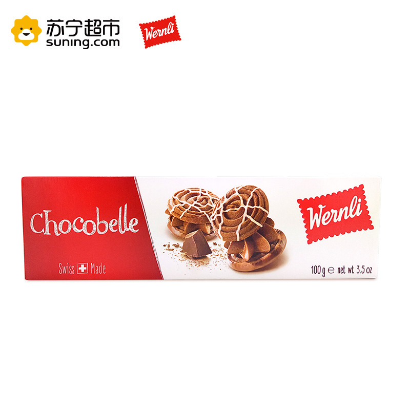 万恩利巧客贝可可慕斯巧克力味夹心饼干100g