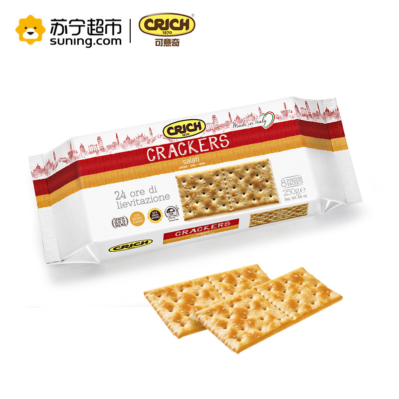 可意奇咸味梳打饼干250g