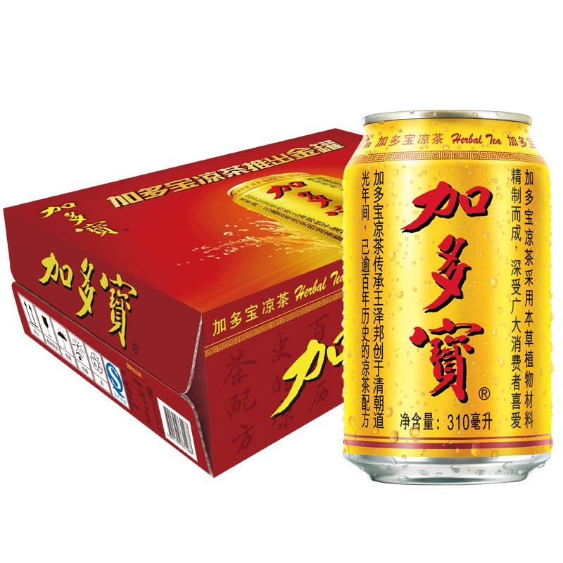 加多宝罐装凉茶(植物饮料)310mL*24