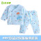 贝乐咿 TZN6190亲子熊猫保暖偏襟套装 6197蓝色 59cm