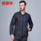 恒源祥 冬装中老年人轻薄羽绒服男内胆居家保暖内衣爸爸装羽绒内胆 180/96A/XXL 2229-1#深蓝格纹