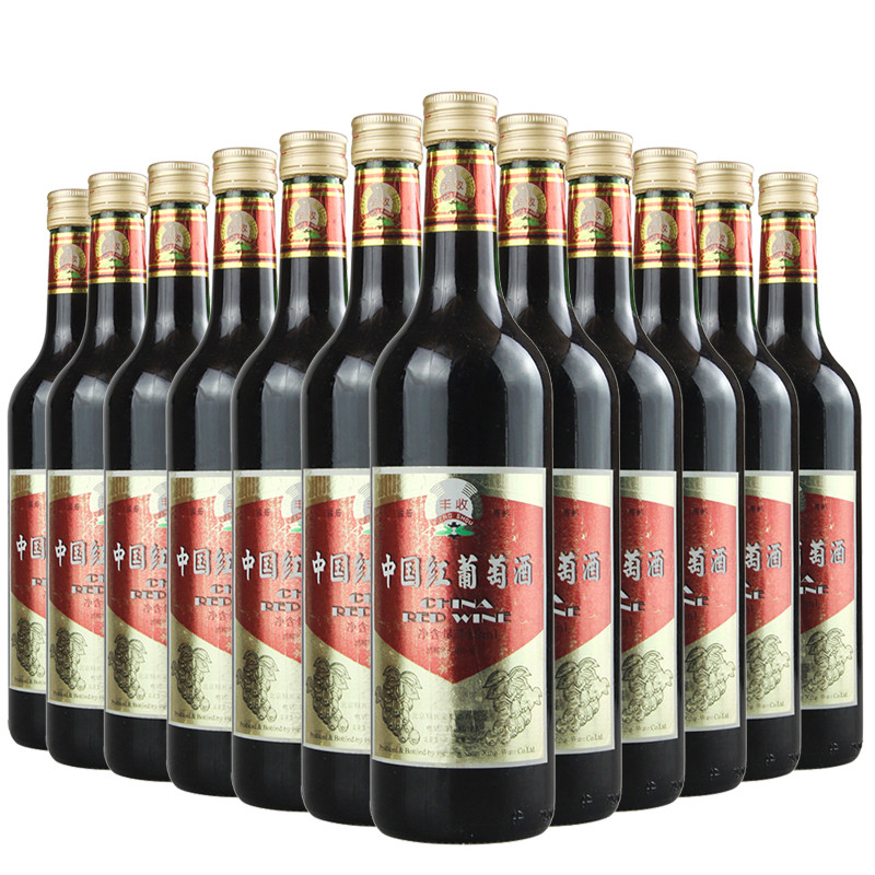 丰收中国红利口葡萄酒750ml*12 整箱装红酒