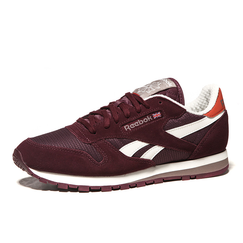 Reebok锐步男鞋休闲鞋2016新款复古CL LEATHER CAMP运动鞋AR1430 红色 41码