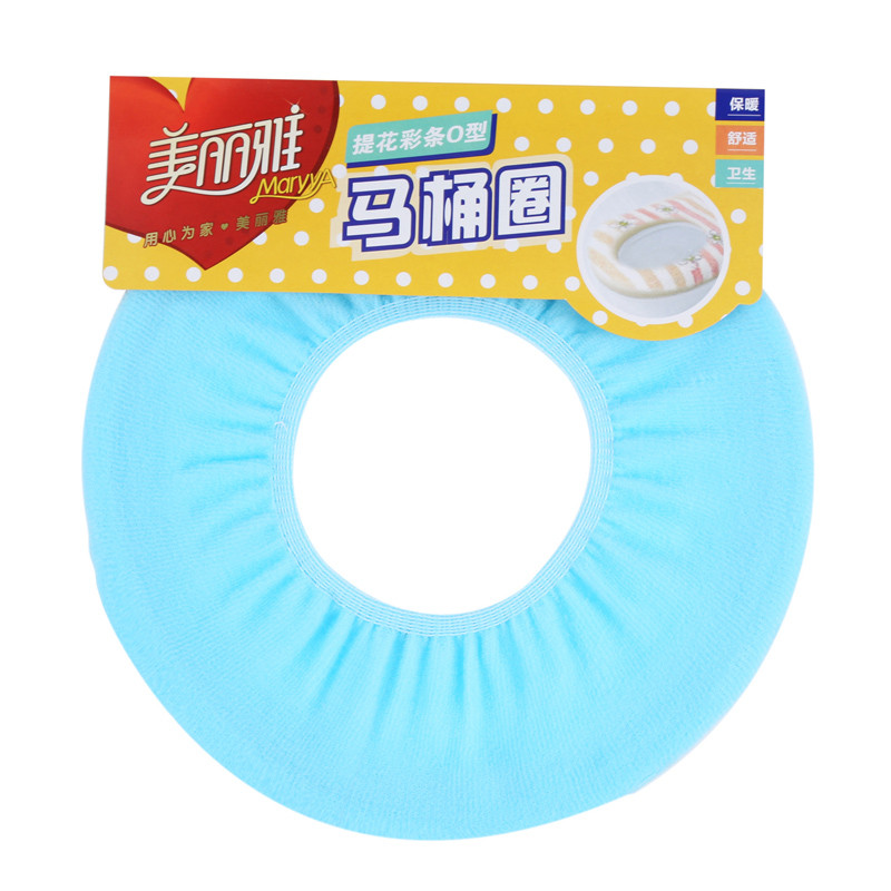 美丽雅 提花彩条马桶垫 颜色随机