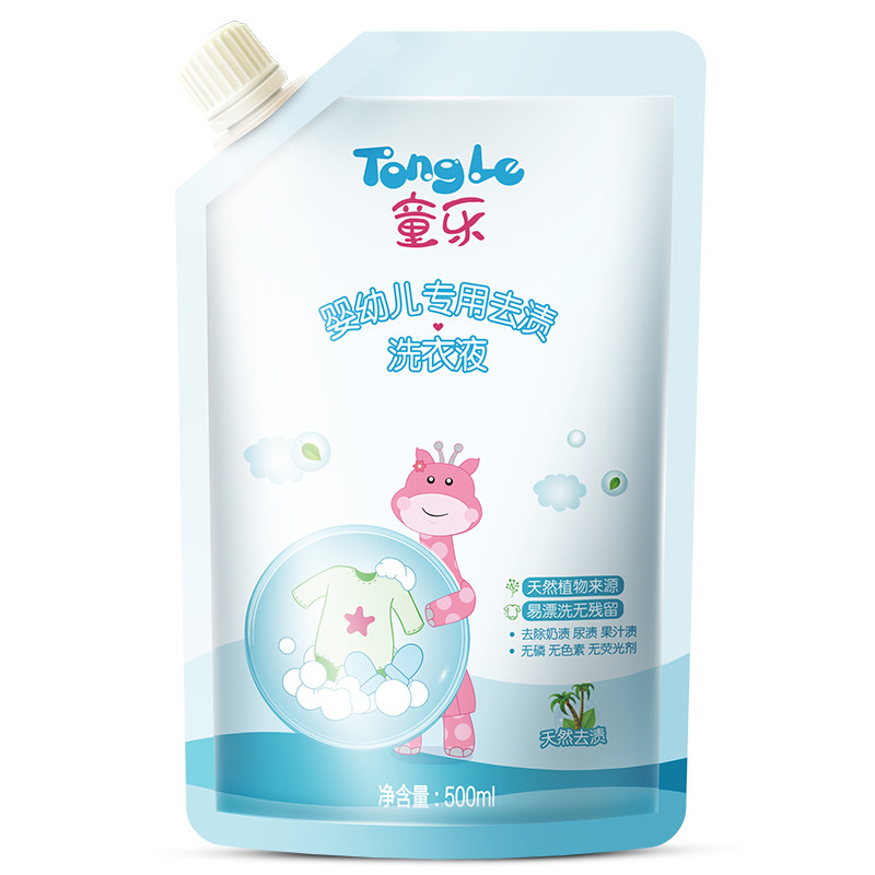 童乐婴幼儿专用去渍洗衣液补充装500ML