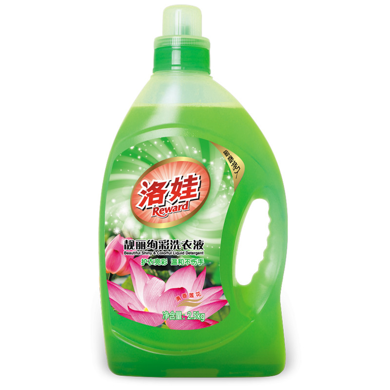 洛娃靓丽炫彩洗衣液瓶装2.5kg清香莲花