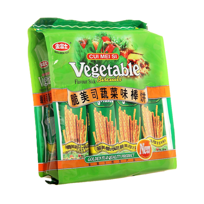 金富士脆美司7种蔬菜味棒饼干300g