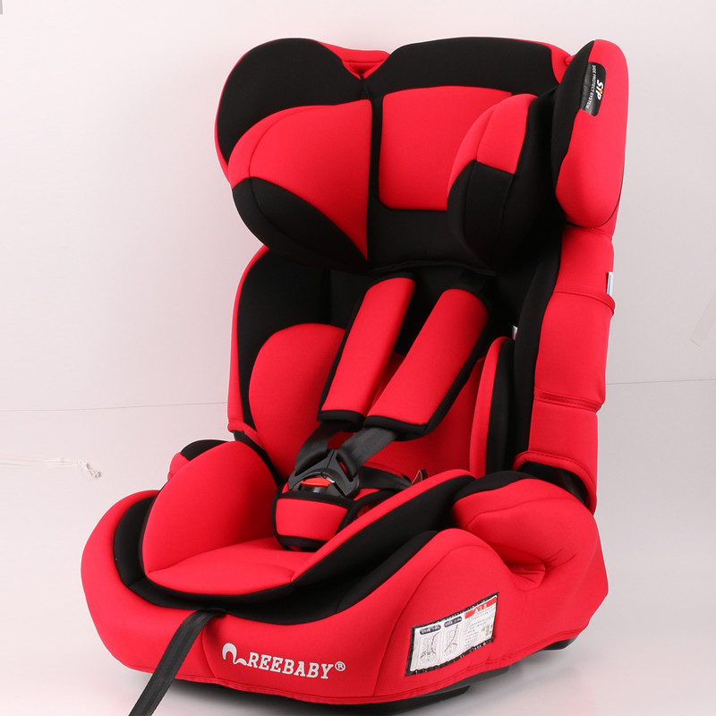 瑞贝乐(REEBABY)汽车儿童安全座椅 606款9KG-36KG(9个月-12岁)适合99%车型 活力红