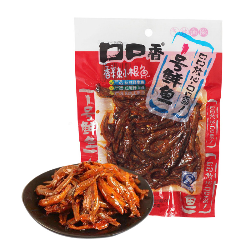 口口香香辣小根鱼45G