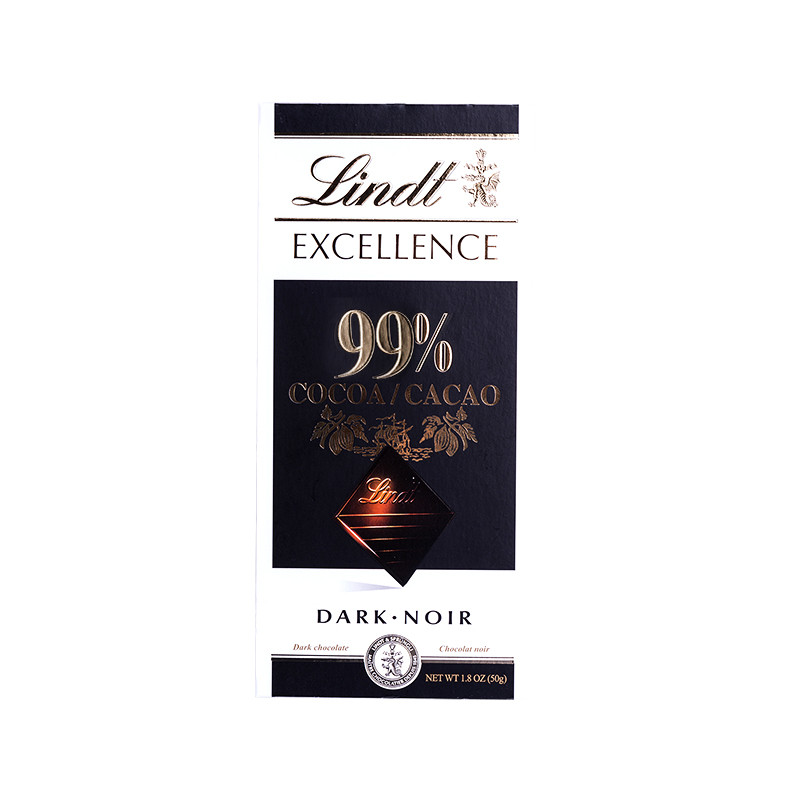 莲特醇排装99%可可黑巧克力50g