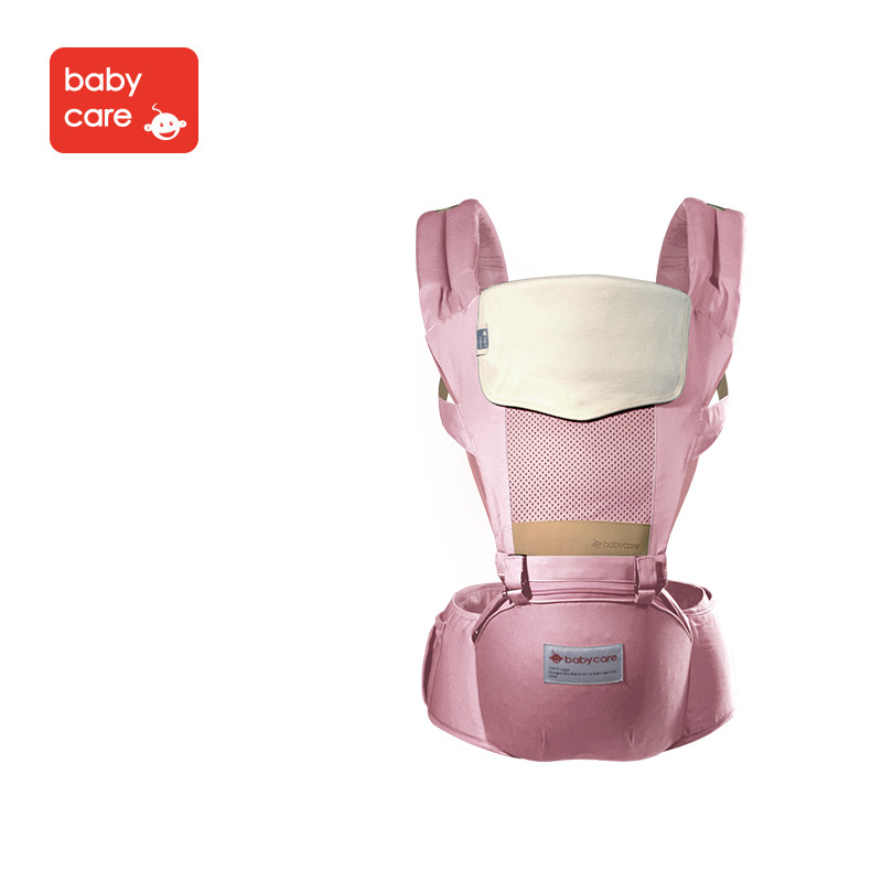 babycare婴儿背带夏季款透气款 前抱式多功能宝宝婴儿背带抱带 粉色 均码
