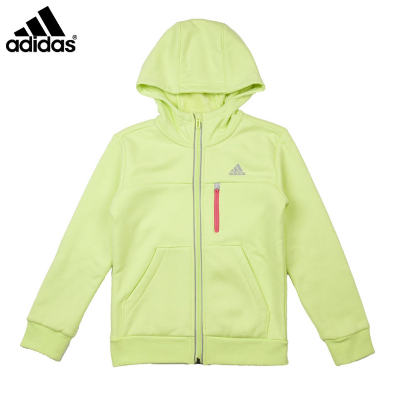 阿迪达斯童装女童连帽针织夹克大童外套儿童运动服上衣S02794 AH5472 AY5367 尺码128建议身高125左右 加绒AH5472