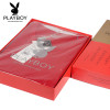 PLAYBOY花花公子男女纯棉大红基础保暖内衣套装情侣款结婚本命年鸿运全棉秋衣秋裤 XXXL 女大红