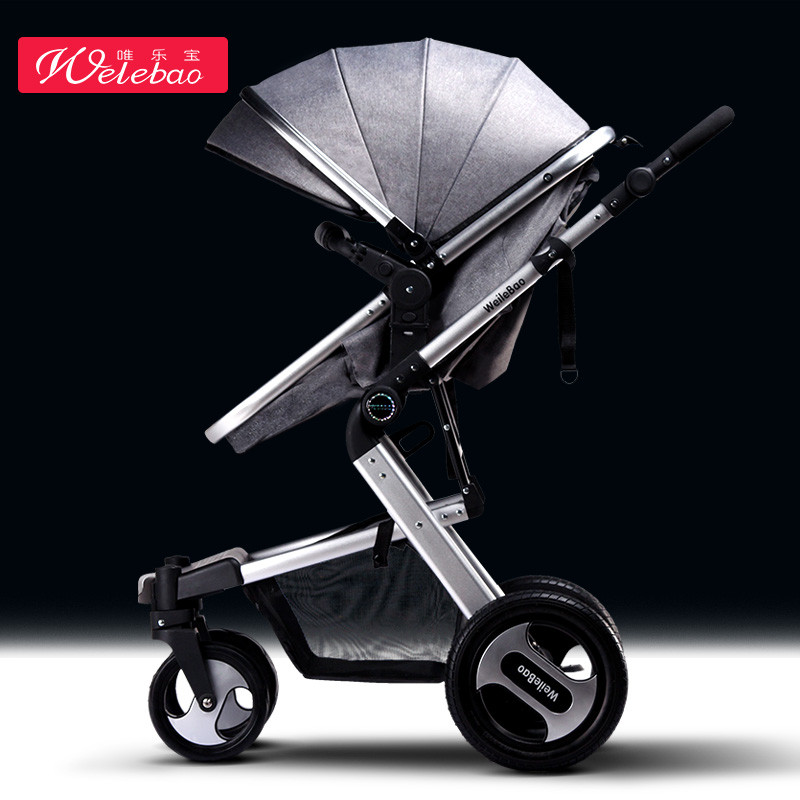 welebao唯乐宝婴儿推车高景观可坐可躺可折叠宝宝车儿童手推车小孩
