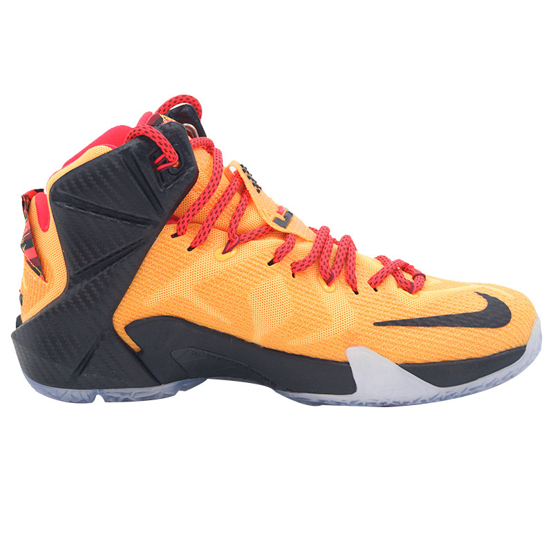 耐克男鞋新款勒布朗12篮球鞋 橙色707781-830 橙黄 40.5码