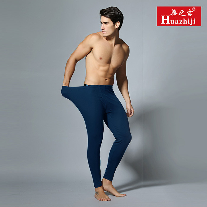 华之吉加绒保暖裤 加棉绒秋裤棉裤线裤衬裤棉毛裤保暖裤男 XL（高173至176） 藏蓝色棉绒保暖裤