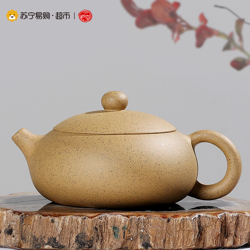 艺宏堂(仿古扁西施壶）手工制作 宜兴紫砂壶