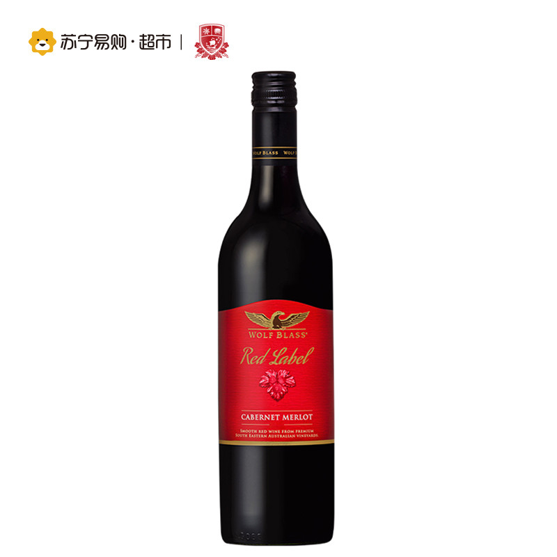 澳大利亚原瓶进口 纷赋红牌赤霞珠梅洛干红葡萄酒 750ml